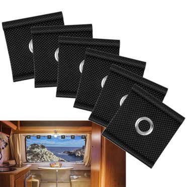 12PCS RV Awning Hooks With S-Hooks - Fits 5/6mm & 7/8mm Piping Rails For Camping & Outdoor Decor