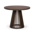 thumbnail image 3 of Plank+Beam 38" Lido Round Dining Table, Solid Wood Minimalist Kitchen Table for 4, Walnut, 3 of 11