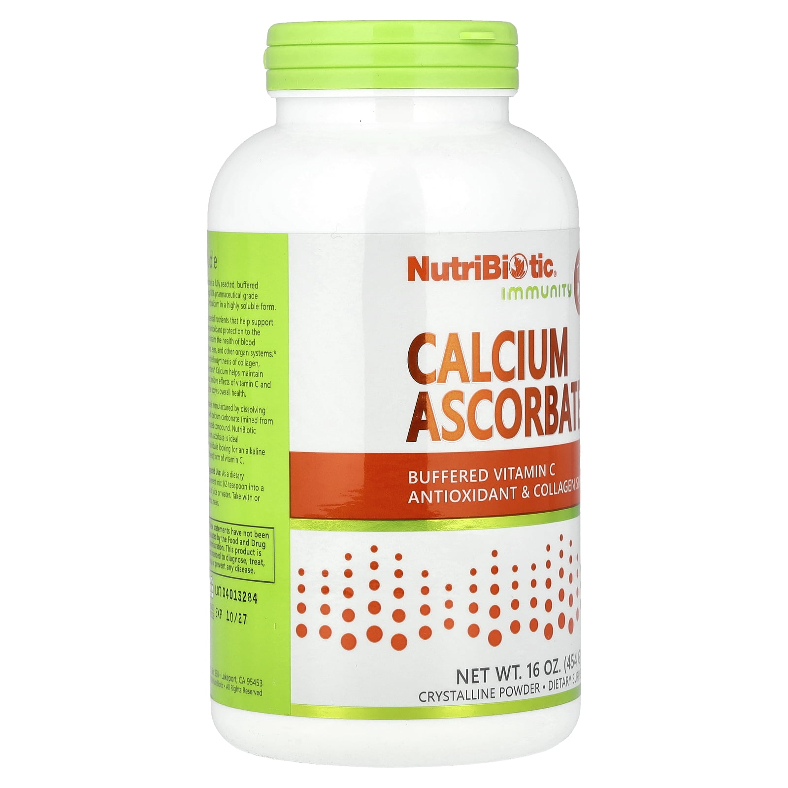 NutriBiotic Immunity, Calcium Ascorbate, 16 oz (454 g)