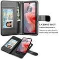 thumbnail image 5 of For Moto G Power 5G 2024 Case, Motorola Moto G Power 5G 2024 Leather Wallet Case with Card Holder and Lanyard for Women Men, eBizWare Magnetic Flip Detachable Phone Cover - Black, 5 of 9