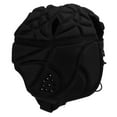 thumbnail image 4 of Casco de fútbol americano de EVA a prueba de golpes con forro de terciopelo y cuerda ajustable para adultos, color negro, 4 of 14