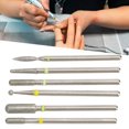 thumbnail image 3 of Cuticle Polishing Bits, High Strength 6pcs Nail File Bits Less Dust Grinding Emery  For Manicure, 3 of 8
