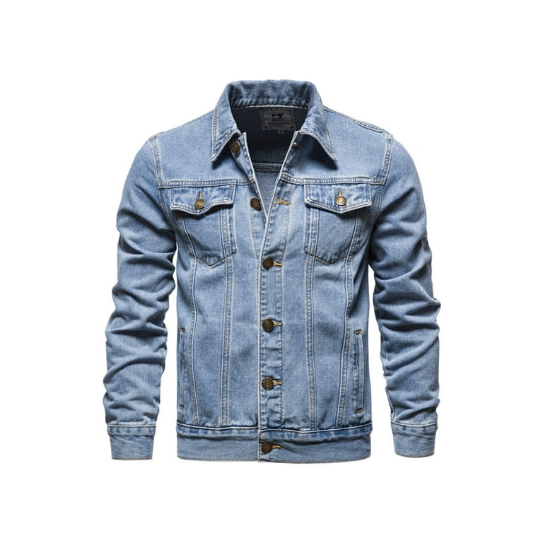 Tecovas | Men's Denim Trucker Jacket | Dark Blue L