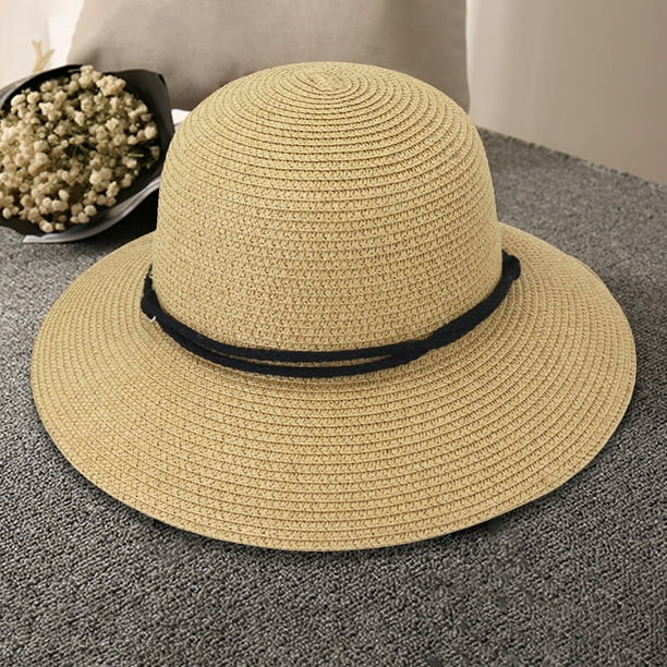  Simplicity Womens Hats Women's UPF 50+ Wide Brim Roll-up Straw Sun  Hat Sun Visor Natural : Clothing, Shoes & Jewelry