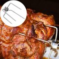 thumbnail image 3 of 2 Pcs Fourchettes de Remplacement pour Grill Rôtissoire Barbecue Pinces Alimentaires (Argent), 3 of 8