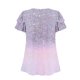 thumbnail image 5 of Camisas de Cuello de Tripulación de Manga Corta para las Mujeres Plisado Mangas de Ruffle, Cuello Redondo Casual Primavera Y Blusa de Verano, 5 of 7