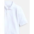 thumbnail image 3 of Wonder Nation Boys School Uniform Pique Polo Shirt with Short Sleeves, Size 4-18, 3 of 3