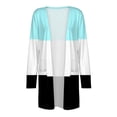 thumbnail image 4 of Vedolay Cardigans for Women Slim Fit Shawl Collar Cardigan Sweater Blue,2XL, 4 of 4