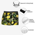 thumbnail image 6 of Bingfone Lemon Fruits Flowers Leaves Men'S Underwear - Casual Stretch Boxer Briefs-Medium, 6 of 9