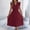 🔥 Wine, variant on Sentmoon Boho Dresses for Women 2026 Vacation Sleeveless V Neck Womens Summer Dress Spring Solid Color Lace Regular Fit Dress Streetwear for Everyday Casual Wear Wine S