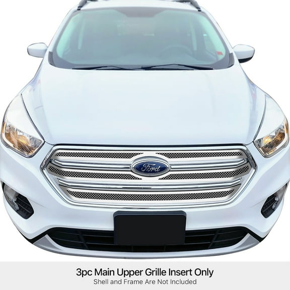 Stainless Steel Main Upper Mesh Grille 2017-2019 Ford Escape