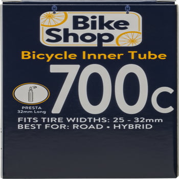 Bike Shop Bicycle Inner Tube, Presta Valve, 700 x 25-32mm