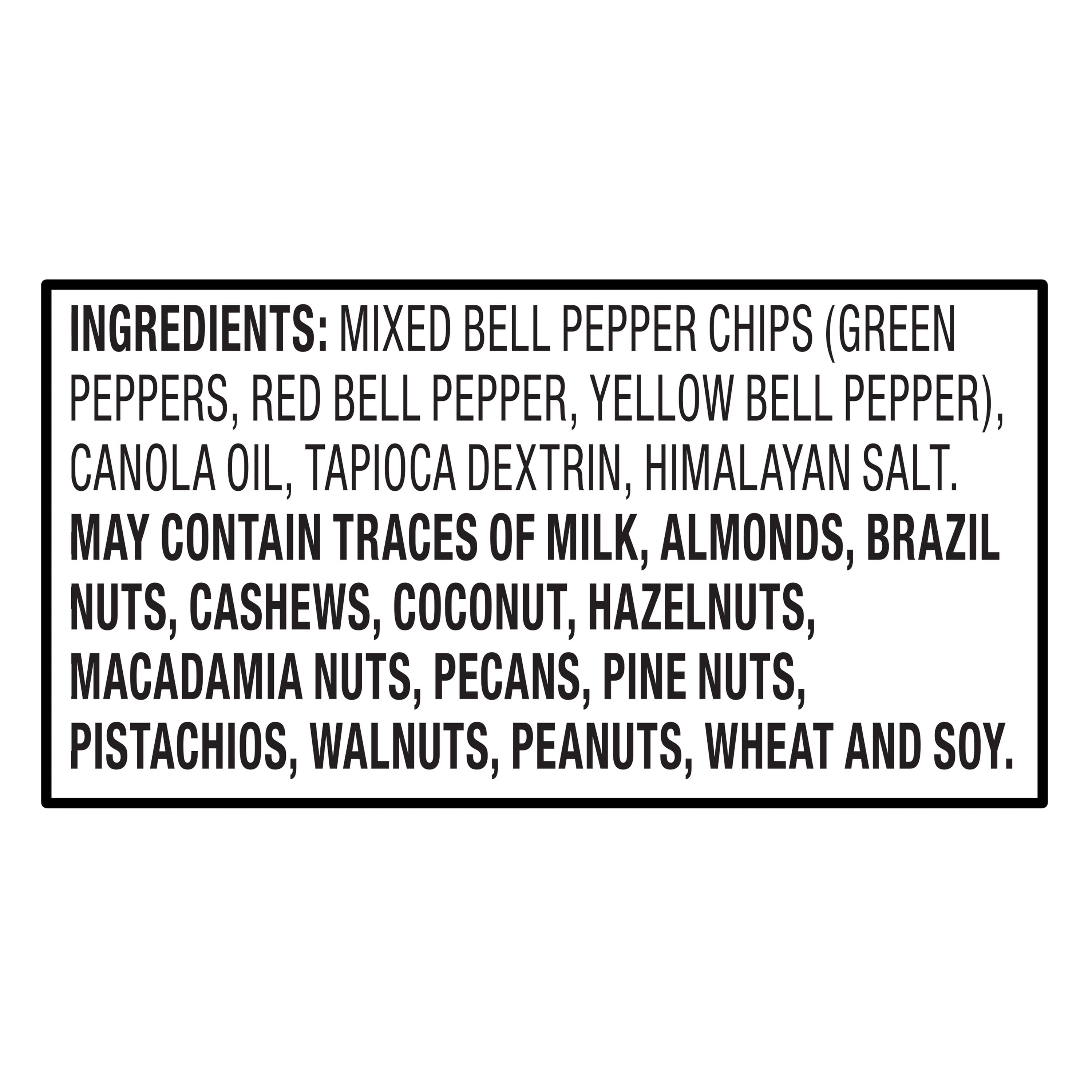 bettergoods Mixed Bell Pepper Chips with Himalayan Salt, 3 oz