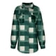 thumbnail image 5 of Puntoco Mujeres Autunm y Winter Plaid Impreso manga larga Turn-Down Collar Suit Cardigan Abrigo de lana tops Liquidación Puntoco Puntoco-2144, 5 of 6