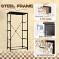 thumbnail image 5 of Kanworse 4 Drawer Fabric Dresser for Bedroom Leopard print gold texture Chests of Drawers for Closet Organizers Storage, 5 of 8