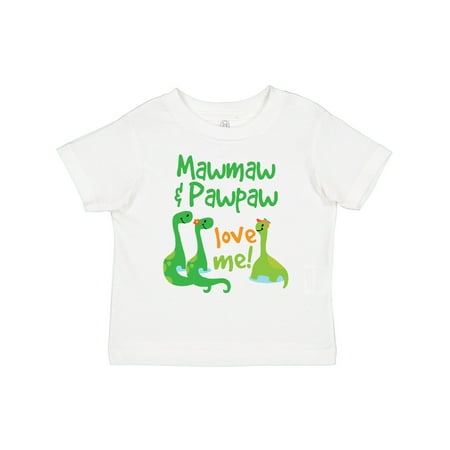 

Inktastic Mawmaw and Pawpaw Love Me Gift Toddler Boy Girl T-Shirt