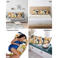 thumbnail image 6 of Abstract Pillow Covers Queen Size 2 Pack, Modern Geometric Vintage Circle European Soft Bed Throw Pillowcases Breathable Cooling Long Lumbar Body Pillow Sham Cover for Bed Sofa 20''x30'', 6 of 7