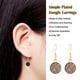 thumbnail image 5 of Guardurnaity 1 par de pendientes colgantes chapados en Drusy, colgantes redondos, accesorios de joyería multicolor, regalos femeninos, decoraciones para Ropa, zapatos y accesorios Miscelánea Café Guardurnaity AP009627-07B, 5 of 6