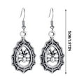 thumbnail image 2 of Pendientes para mujer, regalos para mujer, pendientes de Halloween, pendientes de calavera y araña, pendientes desgastados, pendientes, 2 of 2