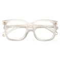 thumbnail image 1 of Gafas PANNER, cuadradas, sobredimensionadas, que bloquean la luz azul, color crema, 1 of 7