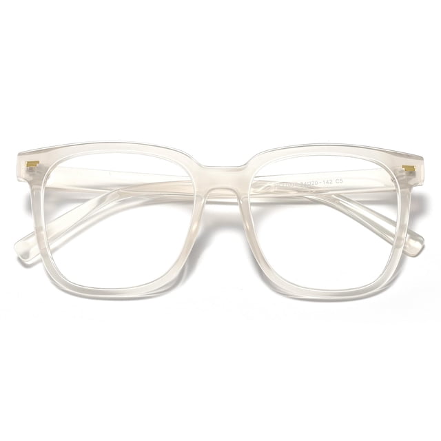 Gafas PANNER, cuadradas, sobredimensionadas, que bloquean la luz azul, color crema