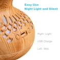 thumbnail image 5 of DAKIMOE Humidifier for Room Cool Mist Humidifier 300 ML Vaporizer Mini Humidifier for Bedroom with Night Light USB Charge Flower Vase Shape, 5 of 6