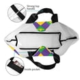 thumbnail image 4 of Balery Mardi Gras Bolsa Tote Estilo Estético con Cremalleras, Bolsa de Hombro, Bolsa de Compras Grande y Plegable, 4 of 8
