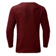 thumbnail image 5 of MIASHUI Men's Fall Winter Pullover V-Neck Solid Color Cardigan Knit Shirt Jacket Long Sleeve Comfort Coffee,XXL, 5 of 5