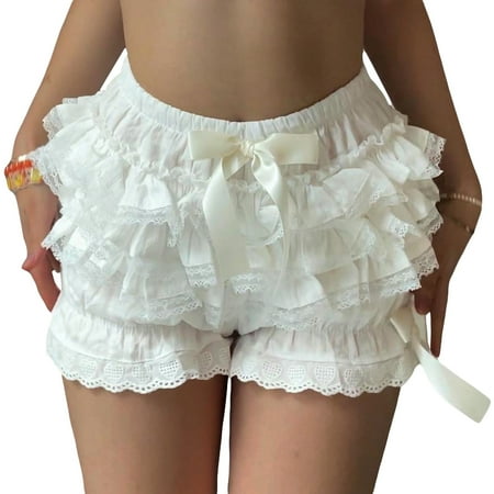 Tasdouyy Lace Spliced Polyester Bloomers Shorts (Women s)