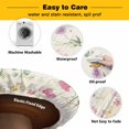 thumbnail image 3 of Elastic Fitted Round Tablecloth, Pink Spring Floral Waterproof Stretch Table Cover for 45"-54" Tables, Flowers Elegant Pastoral Botanical Washable Outdoor Tablecloths for Patio, Picnic, Camping, 3 of 9