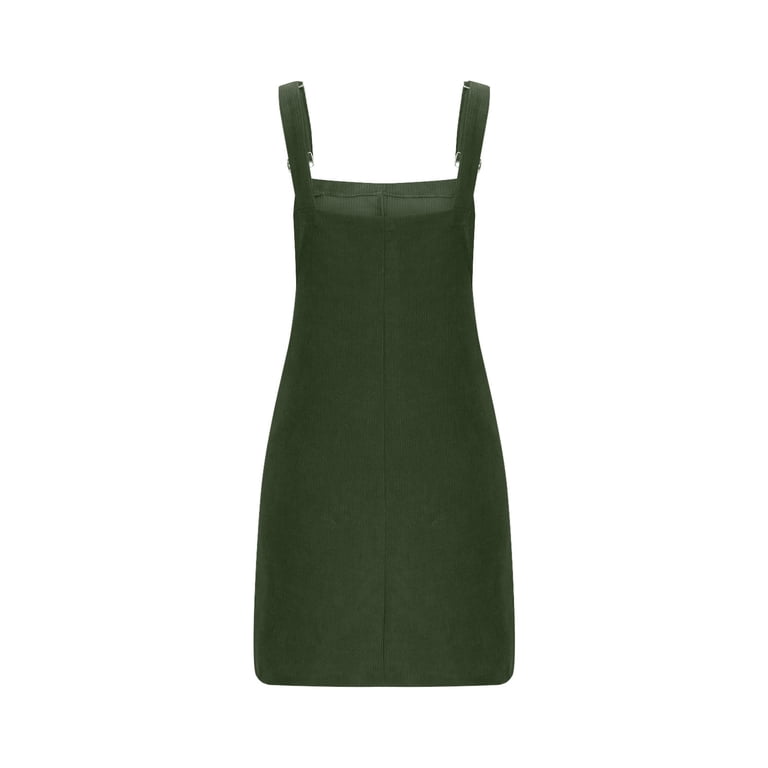 green emerald velvet dress Hope & Henry Girls' Organic Corduroy Button Front Jumper, Sage, 7