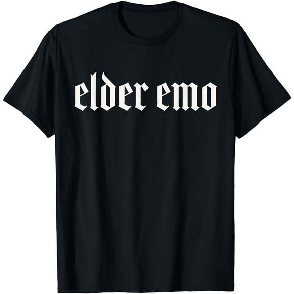 Funny Elder Emo Graphic Unisex Alternative Clothing Gift Short Sleeve Casual Cotton Tee