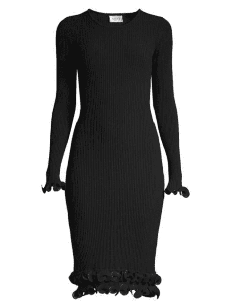 fitted dress black
