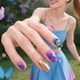 thumbnail image 5 of Juego de 3 placas para estampar uñas con diseños florales en espiral. Plantillas para manicura con motivos de plantas y rosas., 5 of 7