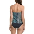 thumbnail image 2 of Vince Camuto womens  Draped Bandini Top, s, Blue, 2 of 2