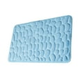 thumbnail image 4 of untoiry Embossed Bath Mat Quick-Drying Solid Color Shower Absorbent Bathroom Rug Large Kitchen Washroom Door Bathmat Kids Safety Light Blue 45x70cm, 4 of 6