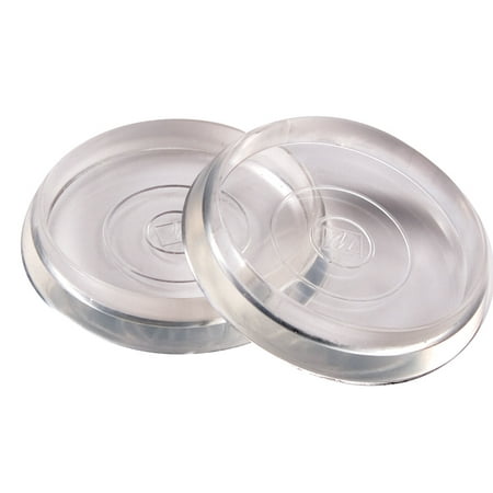 Waxman Consumer Group 4679395N 1-13/16" Clear Round Caster Cup, 4 Count
