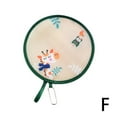 thumbnail image 5 of SharkTRUE Round Foldable Hand Fans, Handheld Flower Cartoon Styles Cooling, Polyester, PET, Open by 21cm/8.26 inch, fold by 7.5cm/2.95 inch, 5 of 9