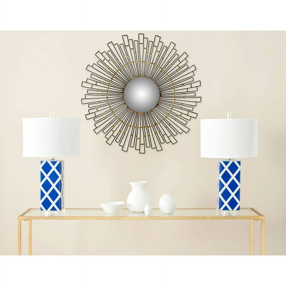 SAFAVIEH 6" Round Starlight Mirror, Natural