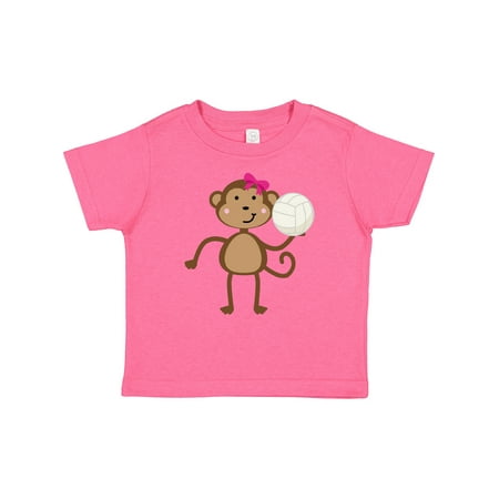 

Inktastic Cute Volleyball Girl Monkey Gift Baby Girl T-Shirt