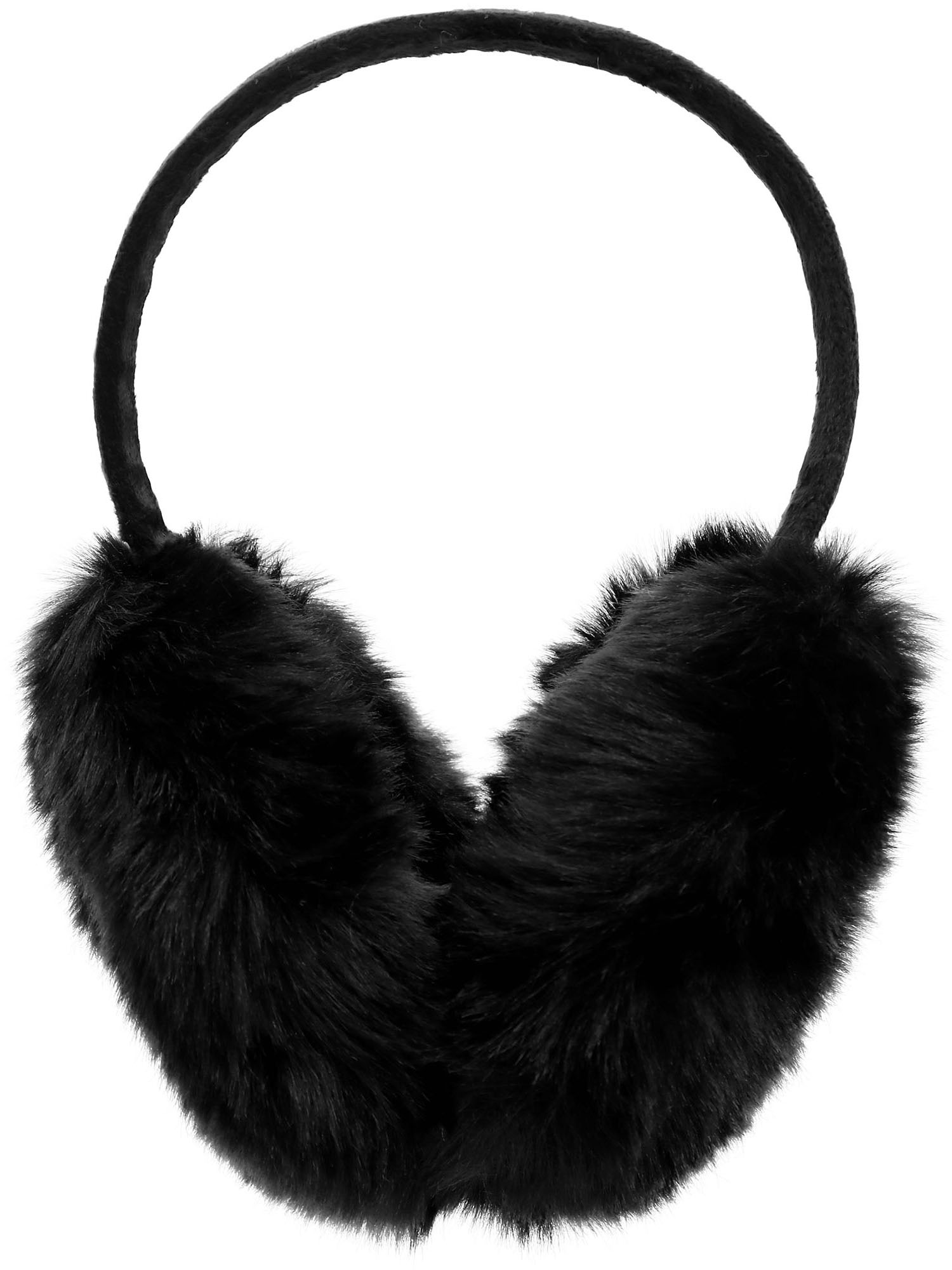Simplicity Unisex Warm Faux Furry/ Fleece Winter Ear Muffs, 3407_Black