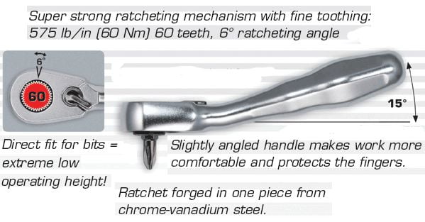 Felo 18 Pieces Imperial Pocket Size Ratchet Tool Set