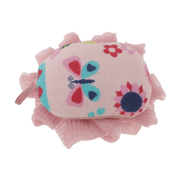 1 Pc Esponja de Baño en Forma de Mariposa para el Cuerpo Color Rosa