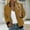 Yellow, variant on Women's Bomber Jacket Lightweight Full Zip Up Jacket Cropped Plaid Coat Jacket Retro Moto Windbreaker Outwears