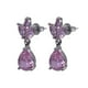 thumbnail image 2 of Aretes De Zirconia Con Diseño De Flor Y Gota, 2 of 3