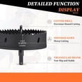 thumbnail image 3 of GEREMF-Bi-Metal Hole Saw 4-23/32", M42 HSS Circular Head 120mm Hole Cutter with Center Drill Bit - for Thick Stainless Steel Hard Steel Sheet, Black, 3 of 4