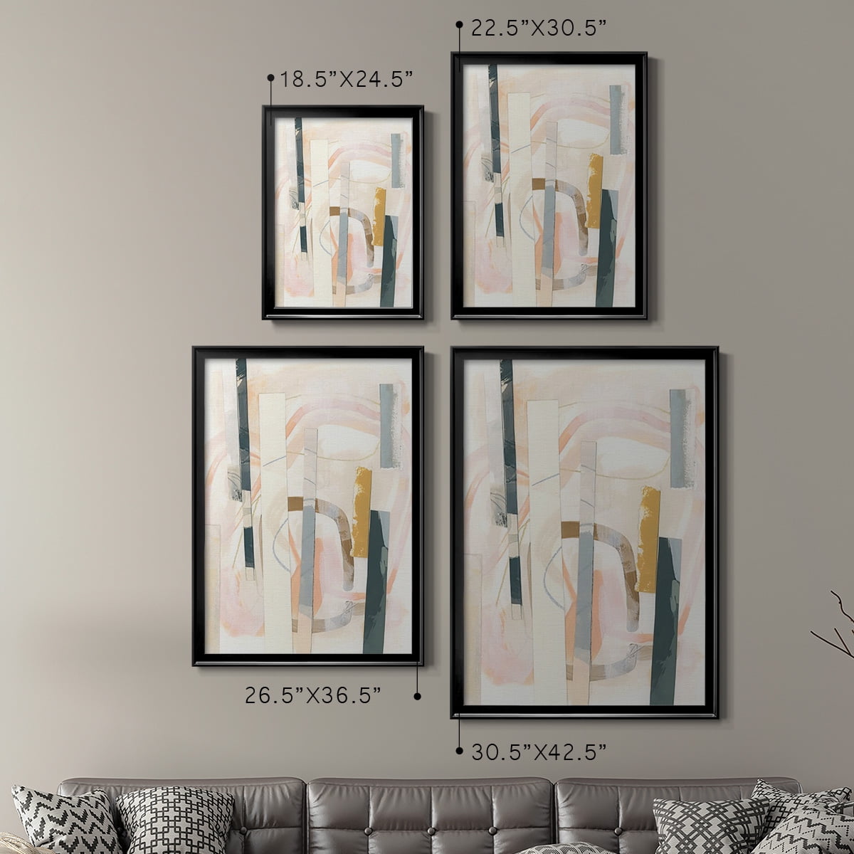 Melon Litmus III Premium Framed Print, in Gold, Black, or Silver - Ready to Hang