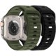 thumbnail image 1 of Correa deportiva AYYPYDD compatible con Apple Watch Ultra de 49 mm, negro/verde militar, 1 of 7