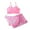 Dark pink, variant on Xinhuaya Kids Girl Bikini 3-Piece Bathing Suit Swimwear Big Girl Beach Tankini Set