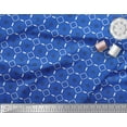 thumbnail image 3 of Soimoi Blue Cotton Jersey Fabric Diamond Geometric Printed Craft Fabric by the Yard 58 Inch Wide, 3 of 3